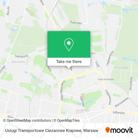 Uslugi Transportowe Ciezarowe Krajowe map