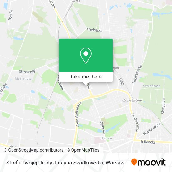 Strefa Twojej Urody Justyna Szadkowska map