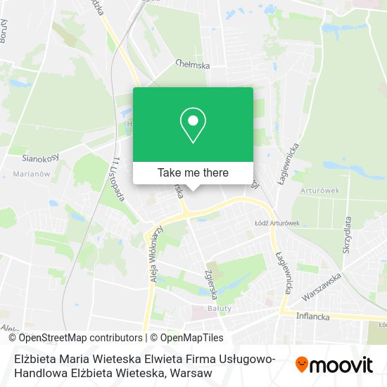 Elżbieta Maria Wieteska Elwieta Firma Usługowo-Handlowa Elżbieta Wieteska map