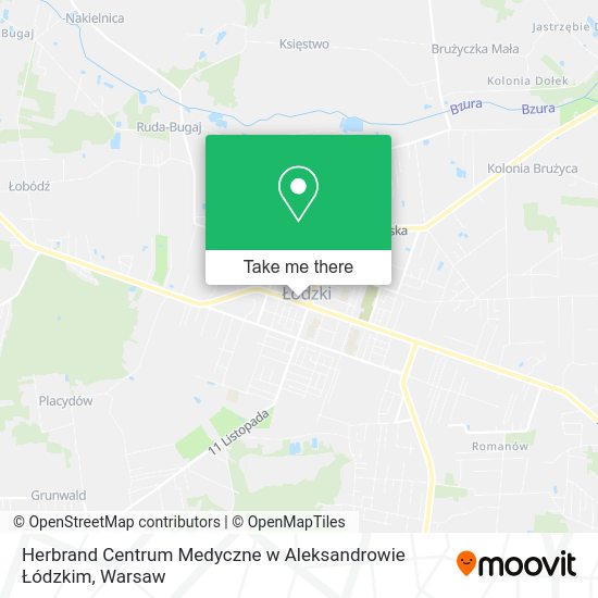 Herbrand Centrum Medyczne w Aleksandrowie Łódzkim map