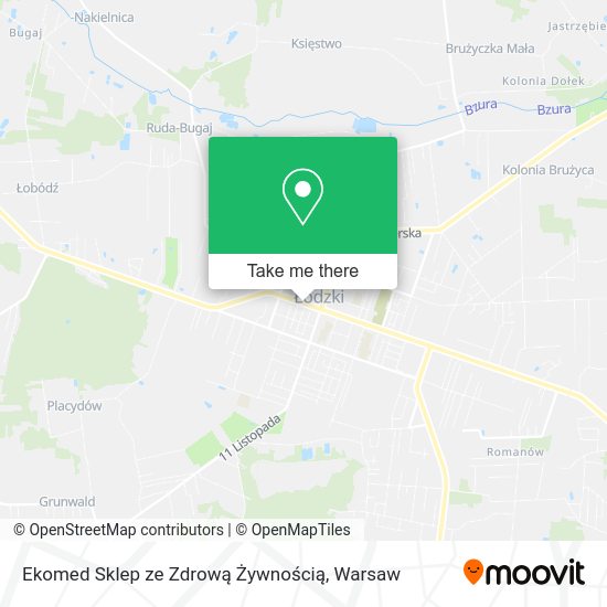 Ekomed Sklep ze Zdrową Żywnością map