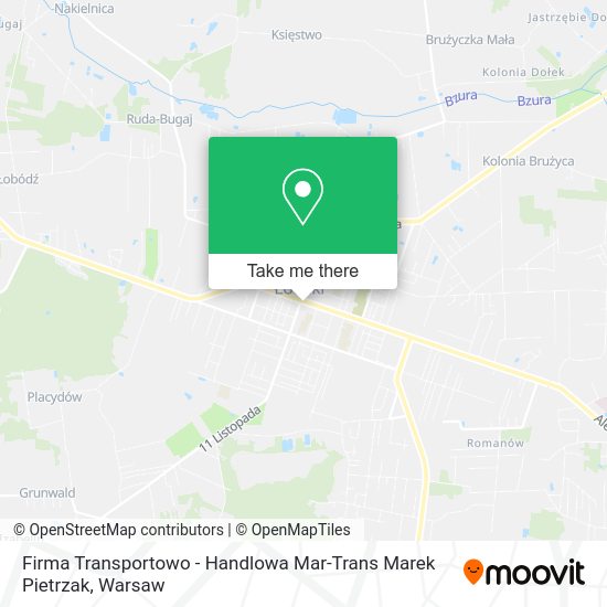 Firma Transportowo - Handlowa Mar-Trans Marek Pietrzak map