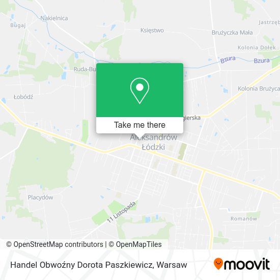 Handel Obwoźny Dorota Paszkiewicz map