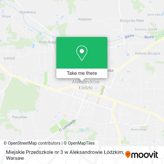 Карта Miejskie Przedszkole nr 3 w Aleksandrowie Łódzkim