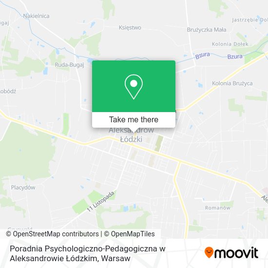 Poradnia Psychologiczno-Pedagogiczna w Aleksandrowie Łódzkim map