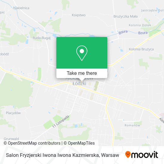 Salon Fryzjerski Iwona Iwona Kazmierska map