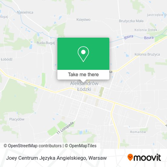 Joey Centrum Języka Angielskiego map