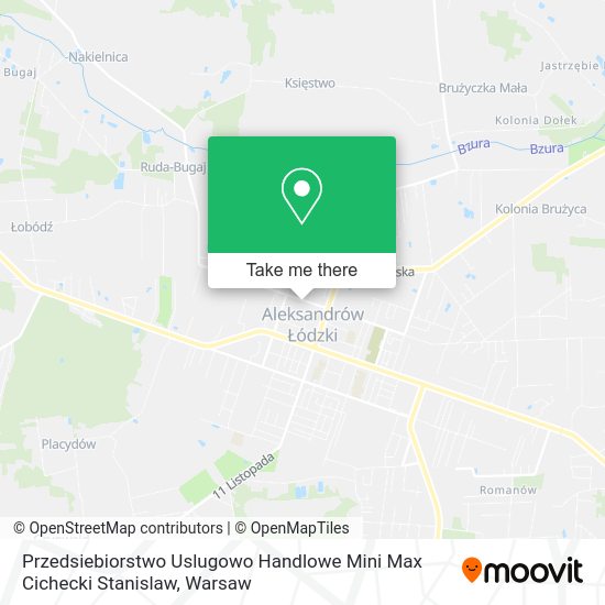 Przedsiebiorstwo Uslugowo Handlowe Mini Max Cichecki Stanislaw map