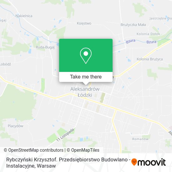 Rybczyński Krzysztof. Przedsiębiorstwo Budowlano - Instalacyjne map