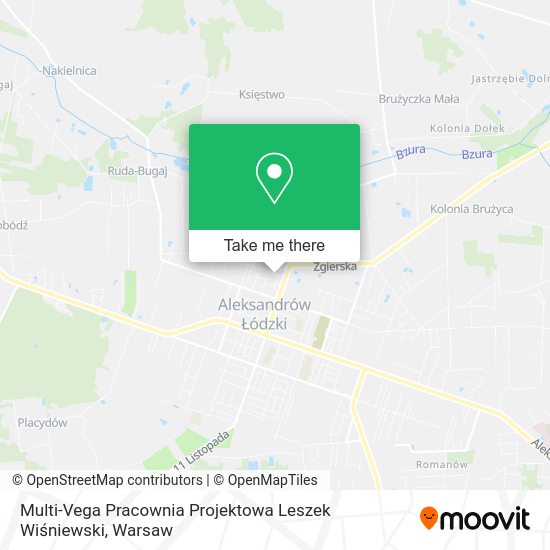 Multi-Vega Pracownia Projektowa Leszek Wiśniewski map