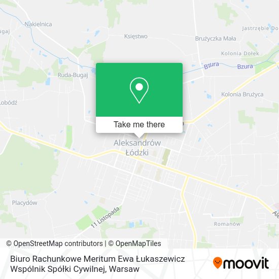 Biuro Rachunkowe Meritum Ewa Łukaszewicz Wspólnik Spółki Cywilnej map