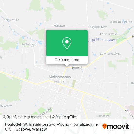 Pogłódek W. Instalatorstwo Wodno - Kanalizacyjne, C.O. i Gazowe map