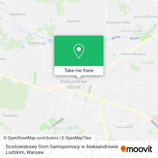 Srodowiskowy Dom Samopomocy w Aleksandrowie Lodzkim map