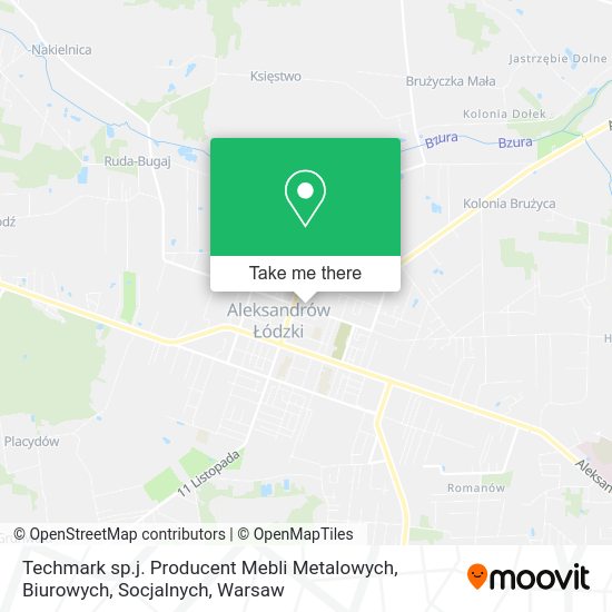 Techmark sp.j. Producent Mebli Metalowych, Biurowych, Socjalnych map