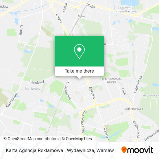 Karta Agencja Reklamowa i Wydawnicza map