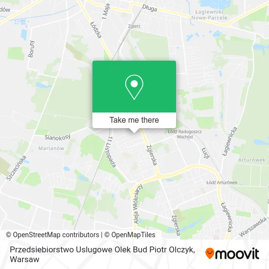 Карта Przedsiebiorstwo Uslugowe Olek Bud Piotr Olczyk