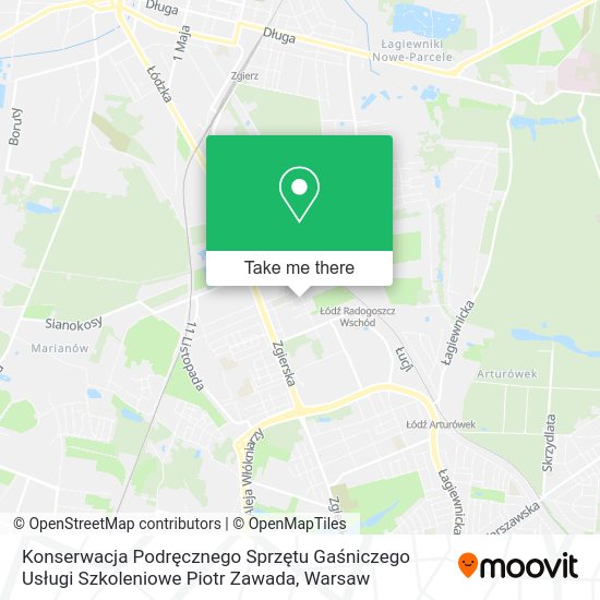 Konserwacja Podręcznego Sprzętu Gaśniczego Usługi Szkoleniowe Piotr Zawada map