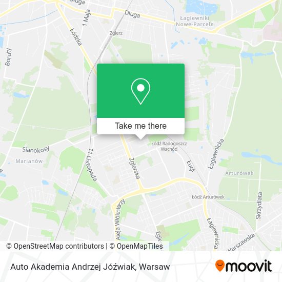 Auto Akademia Andrzej Jóźwiak map