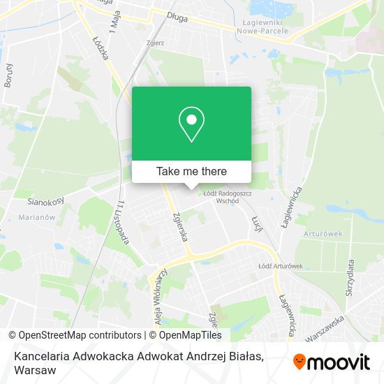 Kancelaria Adwokacka Adwokat Andrzej Białas map