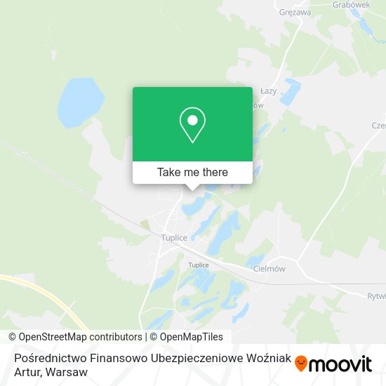 Pośrednictwo Finansowo Ubezpieczeniowe Woźniak Artur map