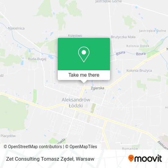 Zet Consulting Tomasz Zędeł map