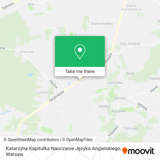 Katarzyna Kapitułka Nauczanie Języka Angielskiego map