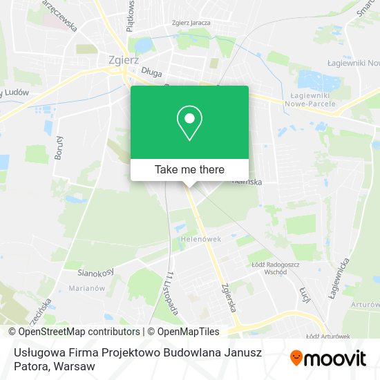 Usługowa Firma Projektowo Budowlana Janusz Patora map