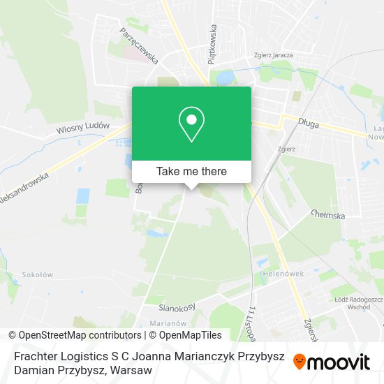 Frachter Logistics S C Joanna Marianczyk Przybysz Damian Przybysz map