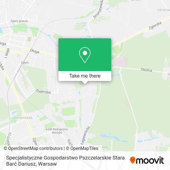 Specjalistyczne Gospodarstwo Pszczelarskie Stara Barć Dariusz map