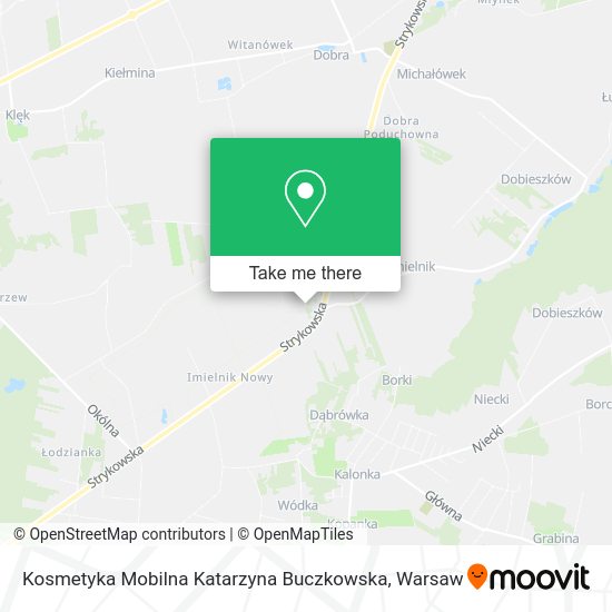 Kosmetyka Mobilna Katarzyna Buczkowska map