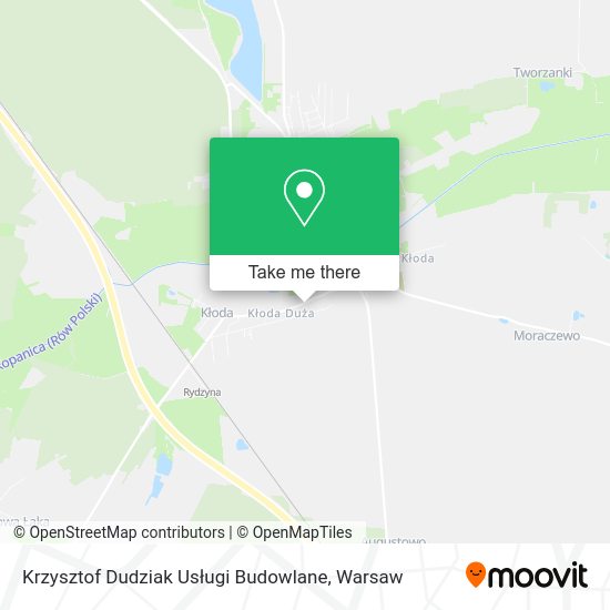 Krzysztof Dudziak Usługi Budowlane map