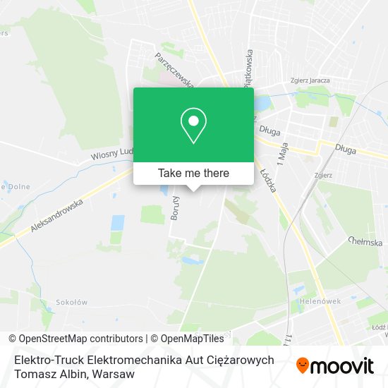 Elektro-Truck Elektromechanika Aut Ciężarowych Tomasz Albin map