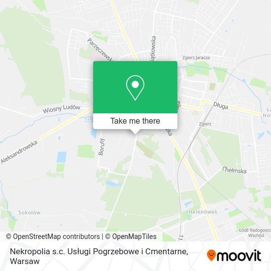 Nekropolia s.c. Usługi Pogrzebowe i Cmentarne map