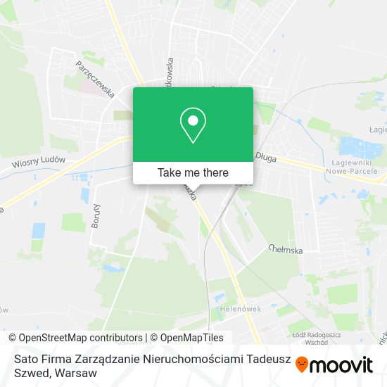 Sato Firma Zarządzanie Nieruchomościami Tadeusz Szwed map