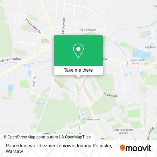 Pośrednictwo Ubezpieczeniowe Joanna Polińska map