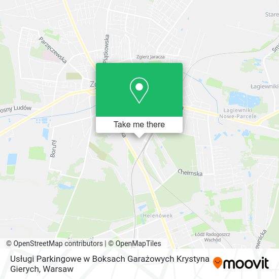 Usługi Parkingowe w Boksach Garażowych Krystyna Gierych map