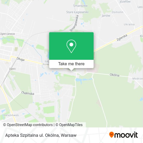 Apteka Szpitalna ul. Okólna map