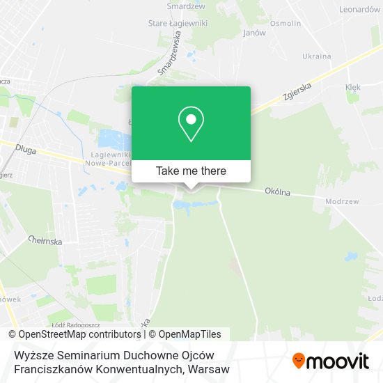 Wyższe Seminarium Duchowne Ojców Franciszkanów Konwentualnych map