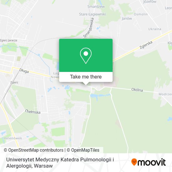 Uniwersytet Medyczny Katedra Pulmonologii i Alergologii map