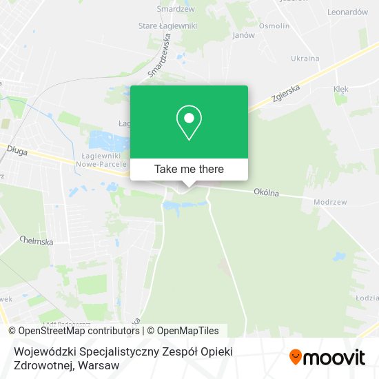 Wojewódzki Specjalistyczny Zespół Opieki Zdrowotnej map