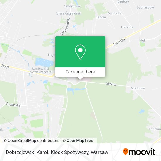 Dobrzejewski Karol. Kiosk Spożywczy map