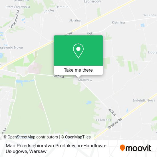 Mari Przedsiębiorstwo Produkcyjno-Handlowo-Usługowe map