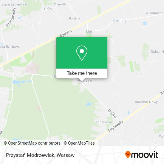 Przystań Modrzewiak map