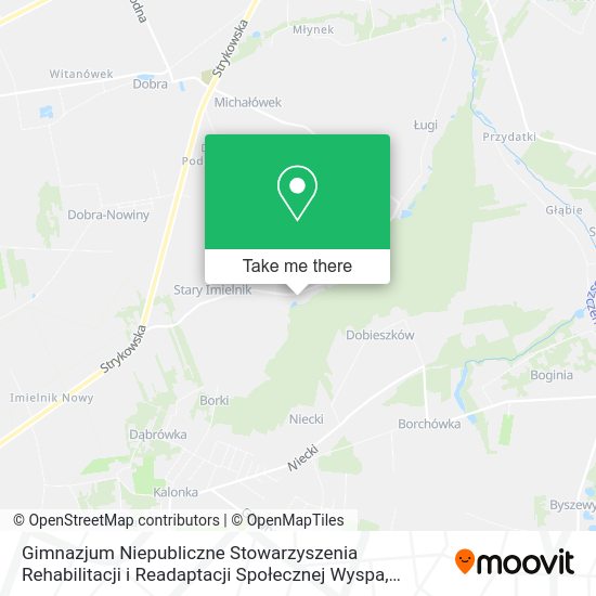 Gimnazjum Niepubliczne Stowarzyszenia Rehabilitacji i Readaptacji Społecznej Wyspa map