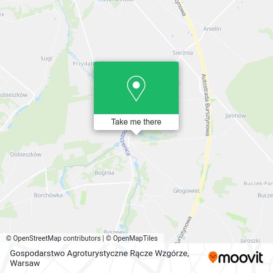 Gospodarstwo Agroturystyczne Rącze Wzgórze map