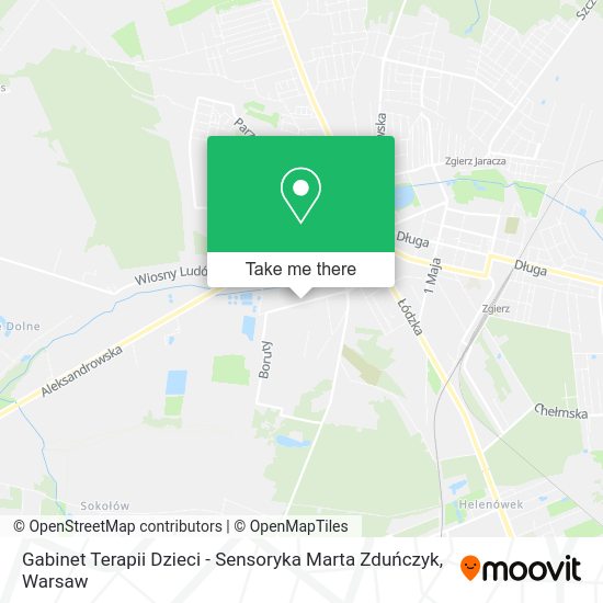 Gabinet Terapii Dzieci - Sensoryka Marta Zduńczyk map