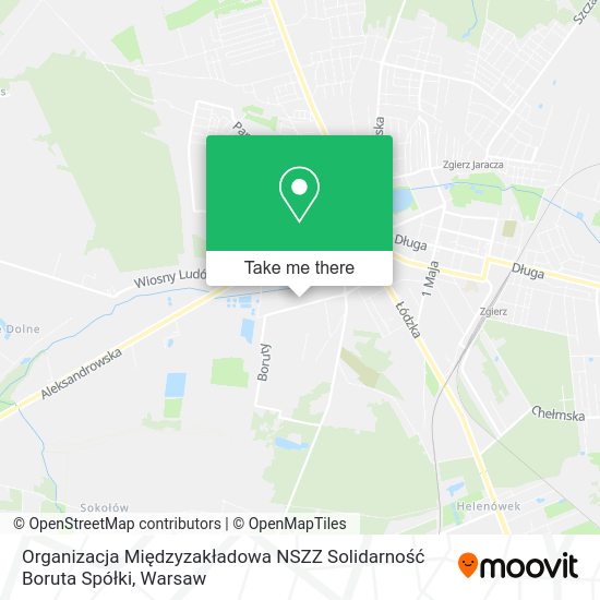 Organizacja Międzyzakładowa NSZZ Solidarność Boruta Spółki map