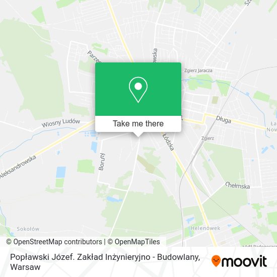 Popławski Józef. Zakład Inżynieryjno - Budowlany map