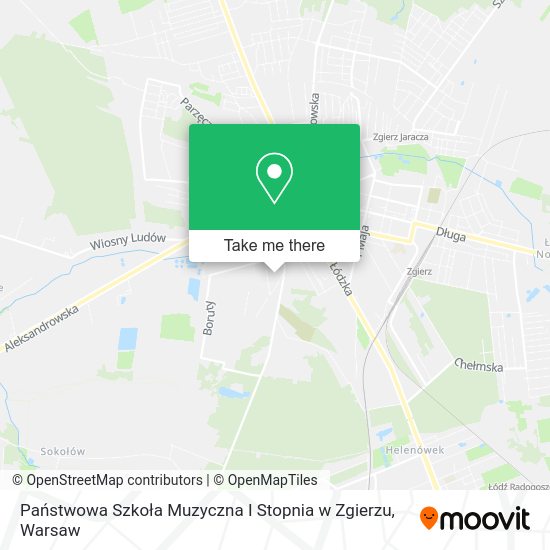 Państwowa Szkoła Muzyczna I Stopnia w Zgierzu map