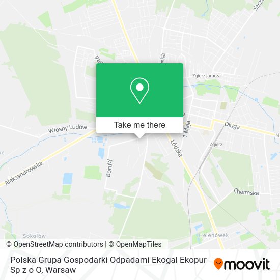 Polska Grupa Gospodarki Odpadami Ekogal Ekopur Sp z o O map